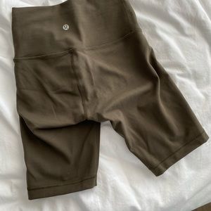 LuLu Lemon Green Bike Shorts